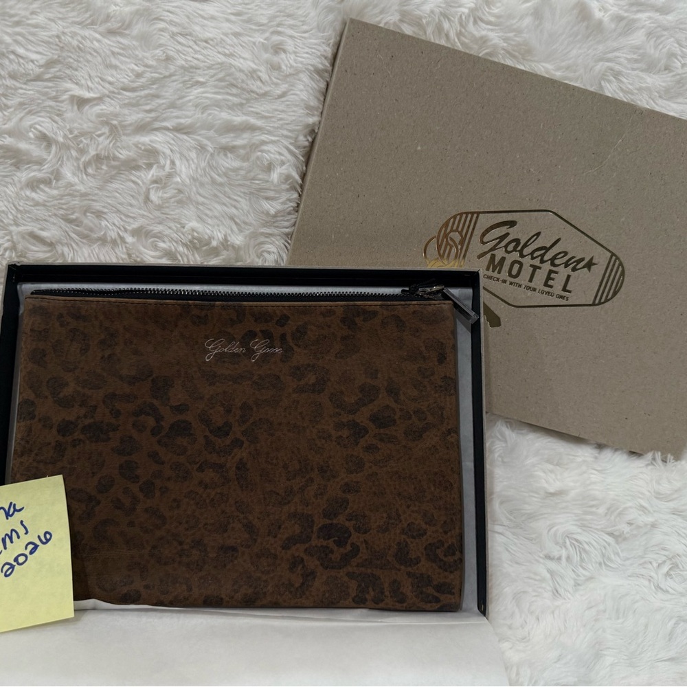 BRAND NEW Golden Goose Tan Leather Pochette